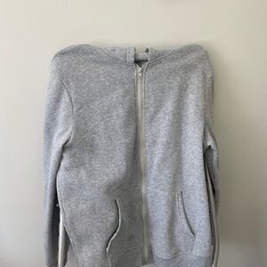 Gray Zip-Up Hoodie